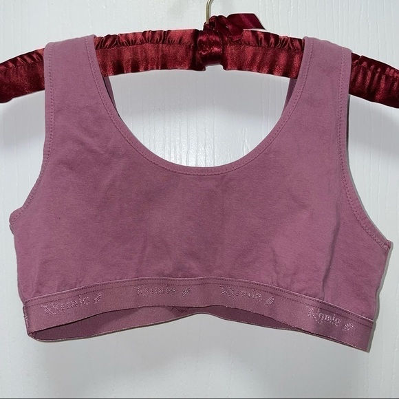 Sports Bra Low Impact Ramie Made in Korea Lace Front No Wire Pullover Bra - Picture 5 of 6